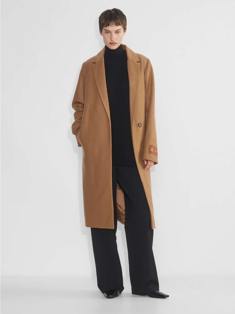 EUC Aritzia Babaton the Stedman Coat in camel brown size M